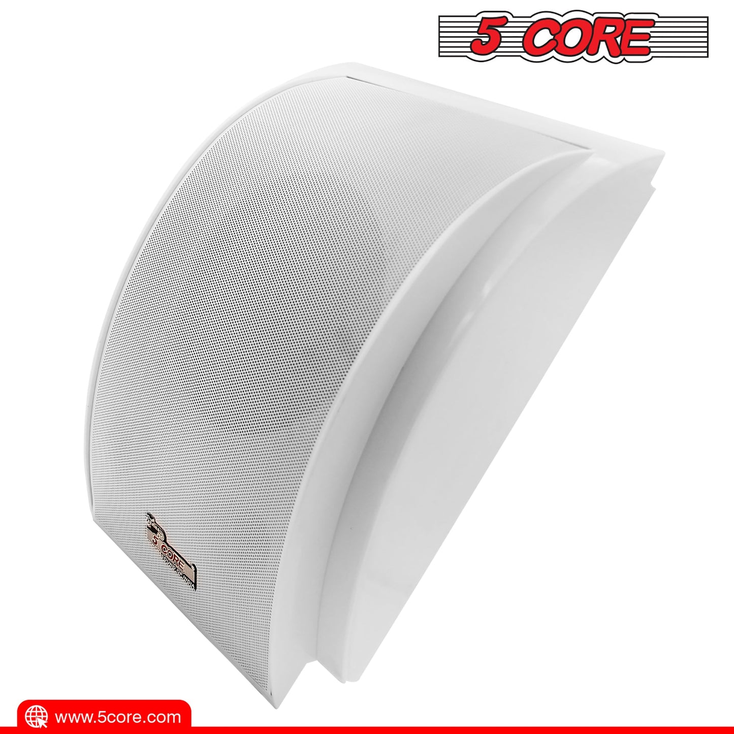 5 Core Wall Speaker 80W Max Power Indoor Outdoor Speakers White High Performance All Weather Wall Mount PA Speaker Wired Entertainment System for Patio Room Garage Restaurant Office - WS-11 5 2PCS-3