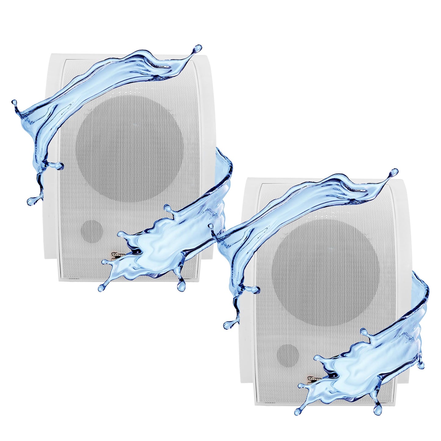 5 Core Wall Speaker 80W Max Power Indoor Outdoor Speakers White High Performance All Weather Wall Mount PA Speaker Wired Entertainment System for Patio Room Garage Restaurant Office - WS-11 5 2PCS-0