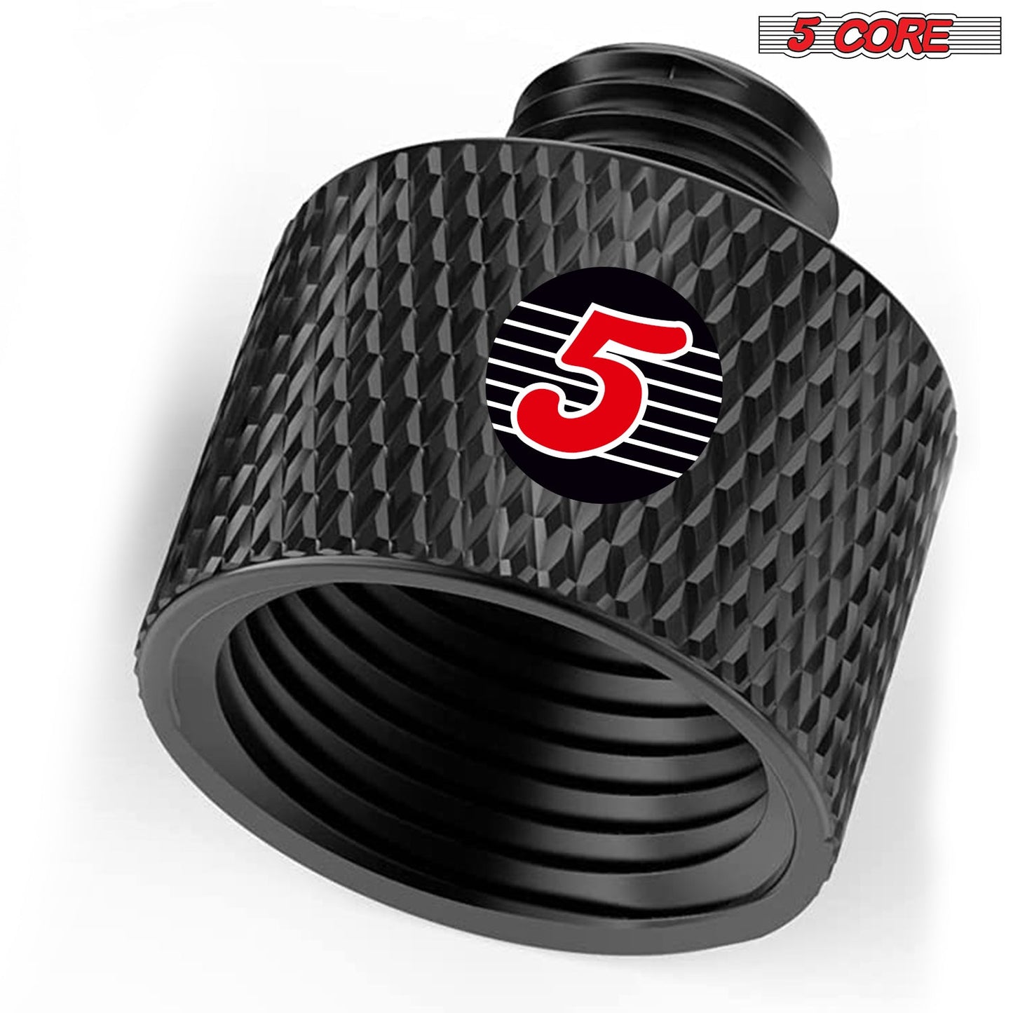5Core 1Pc 5/8" Male to 3/8" Female Screw Adapter Microphone Holder Aluminum MSADPMBLK 5838 1PC