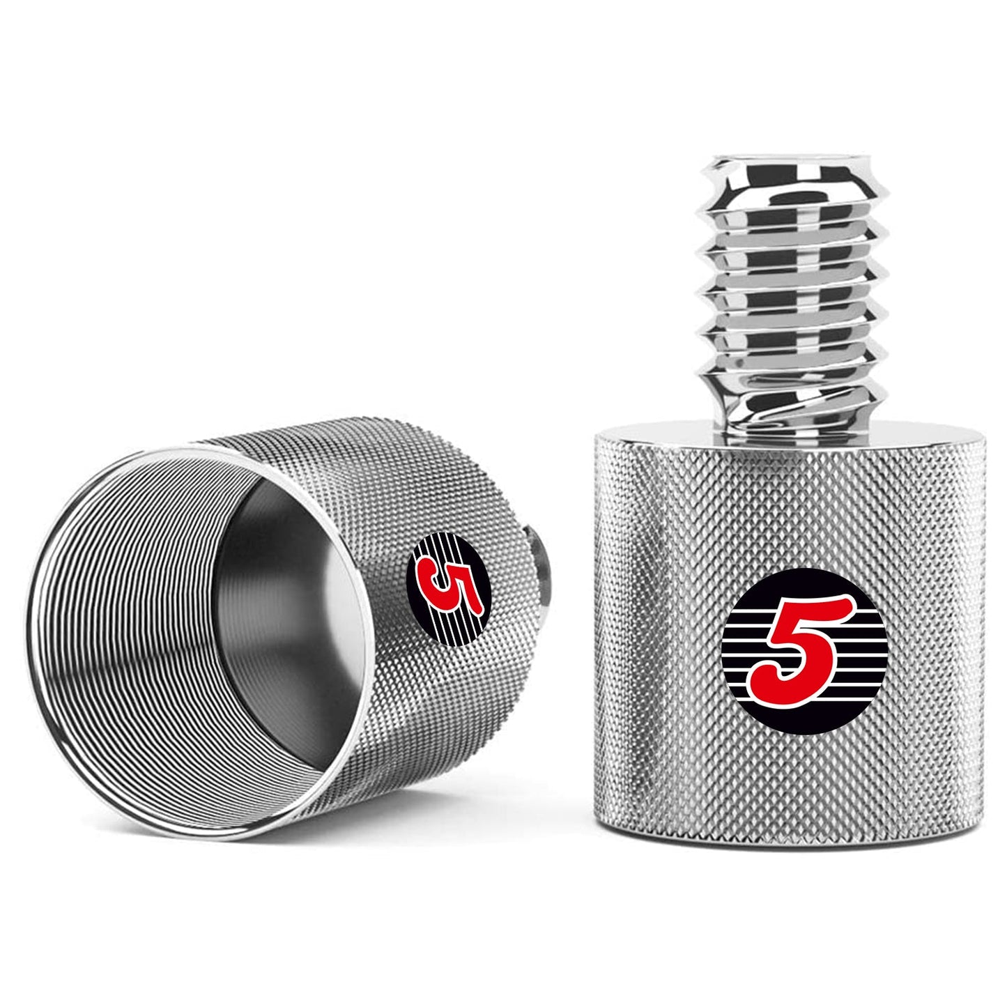 5Core 1Pc 5/8" Male to 1/4" Female Screw Adapter Microphone Holder Aluminum MSADPM SLV 58-14 1PC
