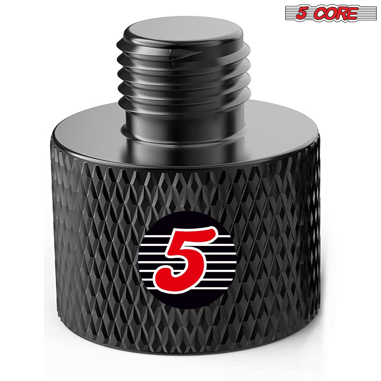 5Core 1Pc 5/8" Male to 3/8" Female Screw Adapter Microphone Holder Aluminum MSADPMBLK 5838 1PC