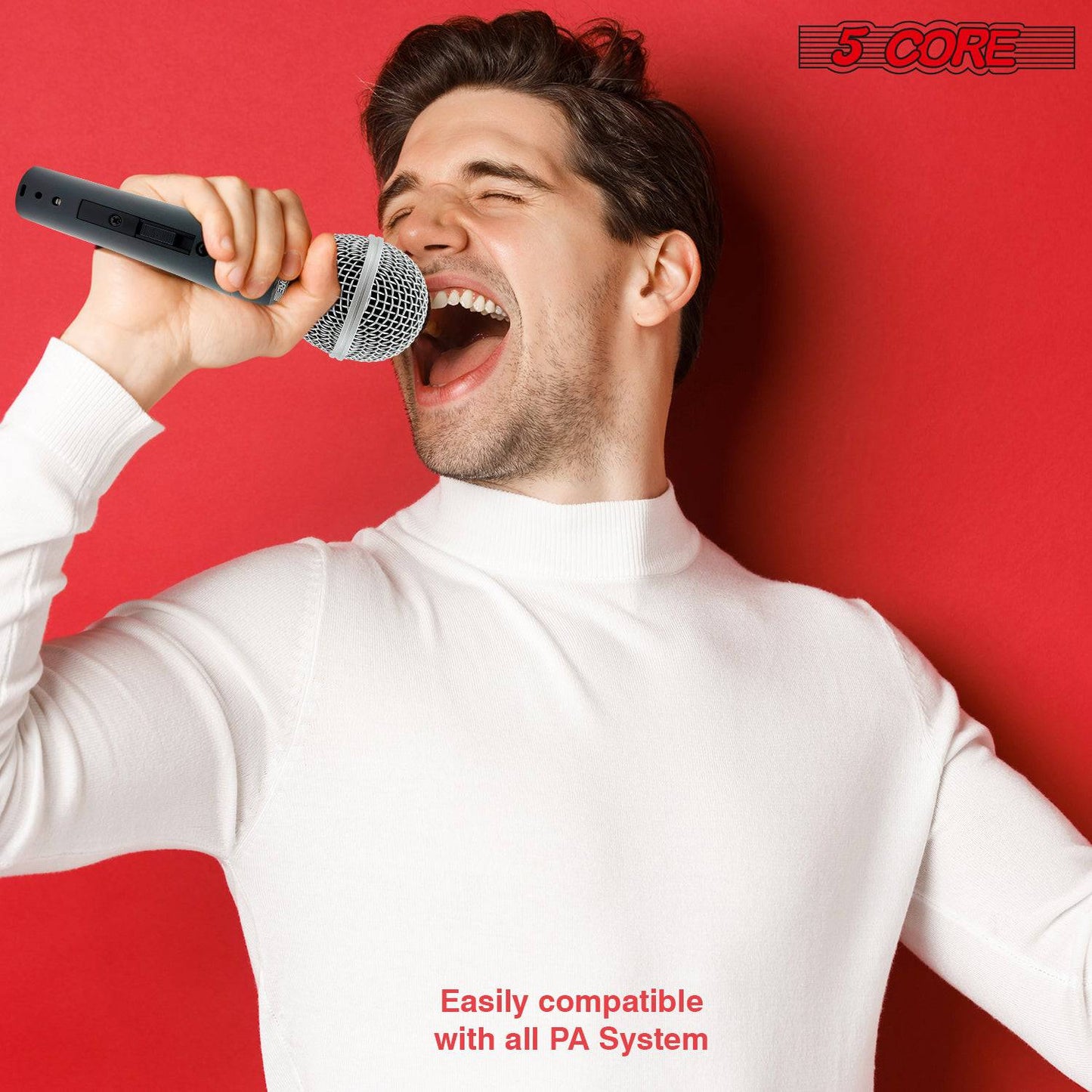 5 Core Microphone Pro Microfono Dynamic Mic XLR Audio Cardiod Vocal Karaoke ND-58