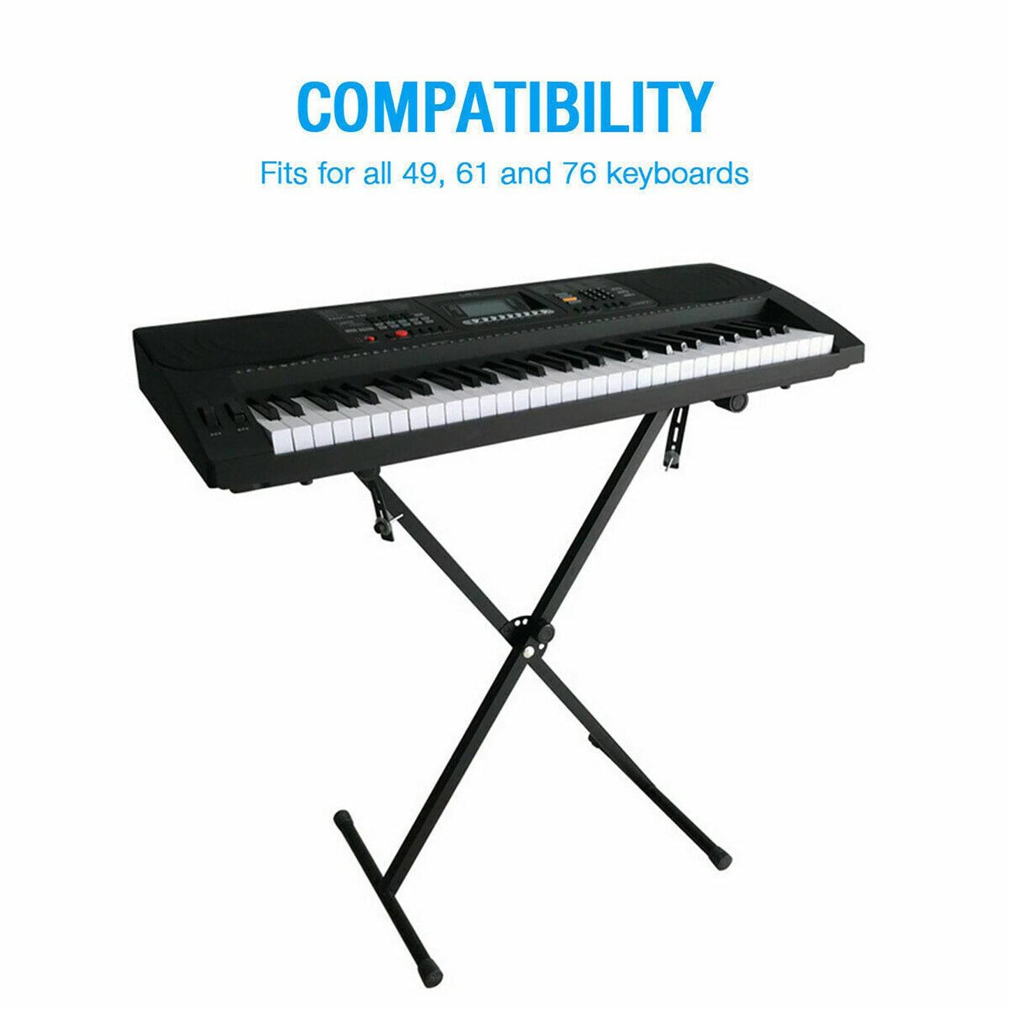 5Core Piano Keyboard "X" Stand Electric Organ Rack Folding Metal Height Adjustable KS1X