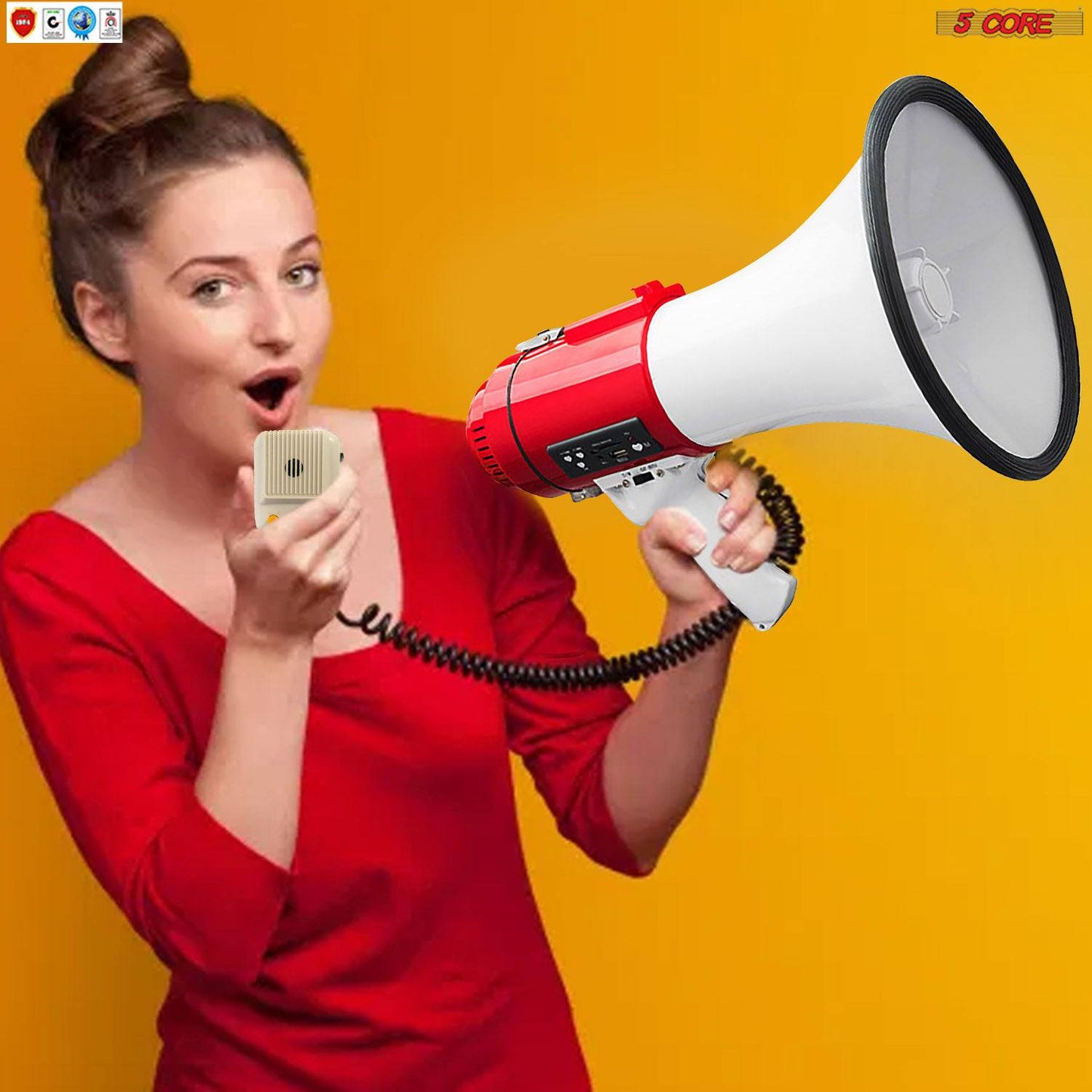 5 Core Cheer Megaphone Bullhorn Loud Speaker 77SF