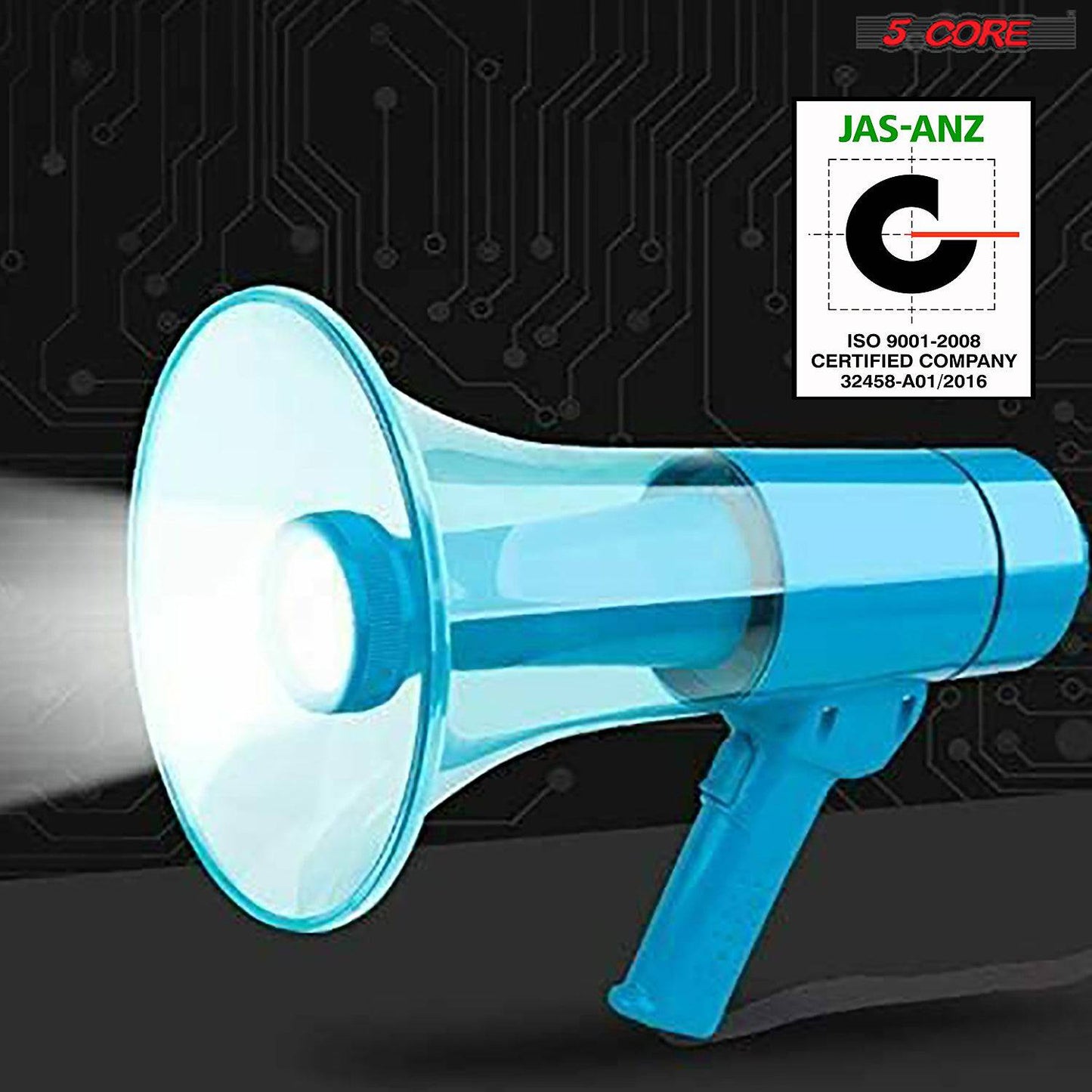 5 Core Cheer Megaphone Bullhorn Loud Speaker HW 18 WP