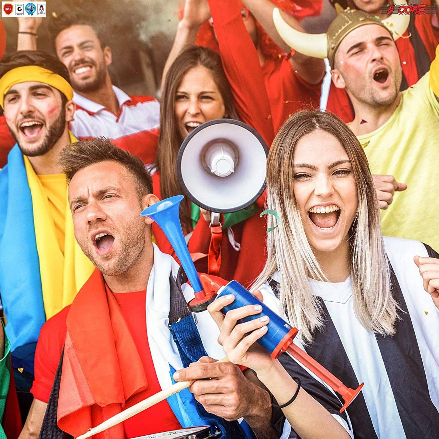 5Core Cheer Megaphone Handheld Mini Bullhorn Loudspeaker Portable 6R