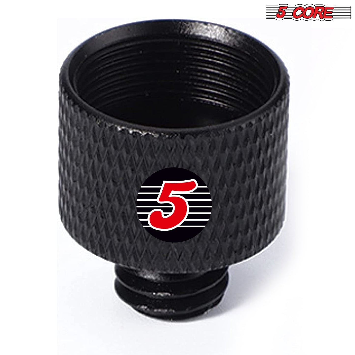 5Core 1Pc 5/8" Male to 3/8" Female Screw Adapter Microphone Holder Aluminum MSADPMBLK 5838 1PC