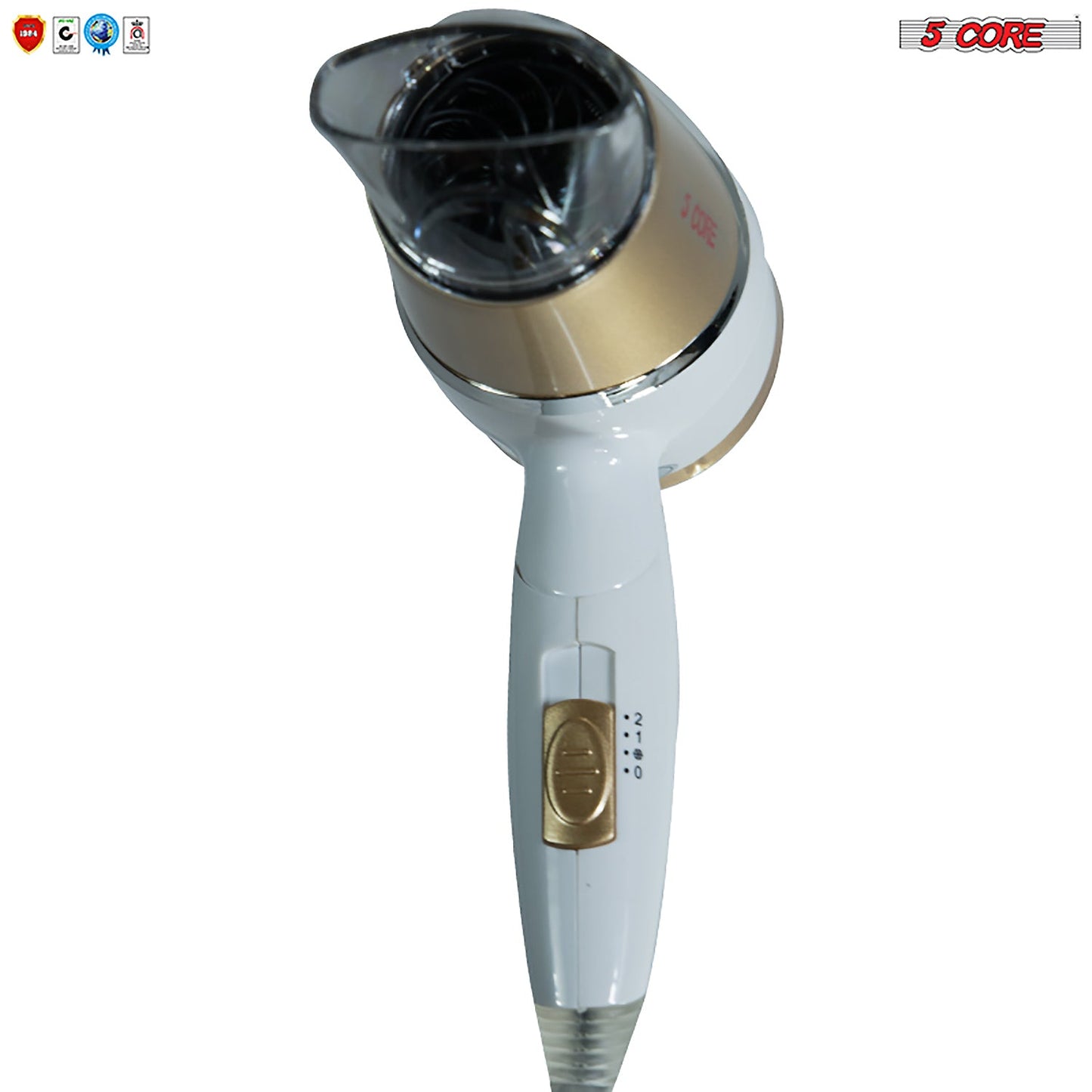 5Core Hair Blow Dryer Lightweight Hair Dryer Ionic Ceramic Men Women Blower 1875W HD F