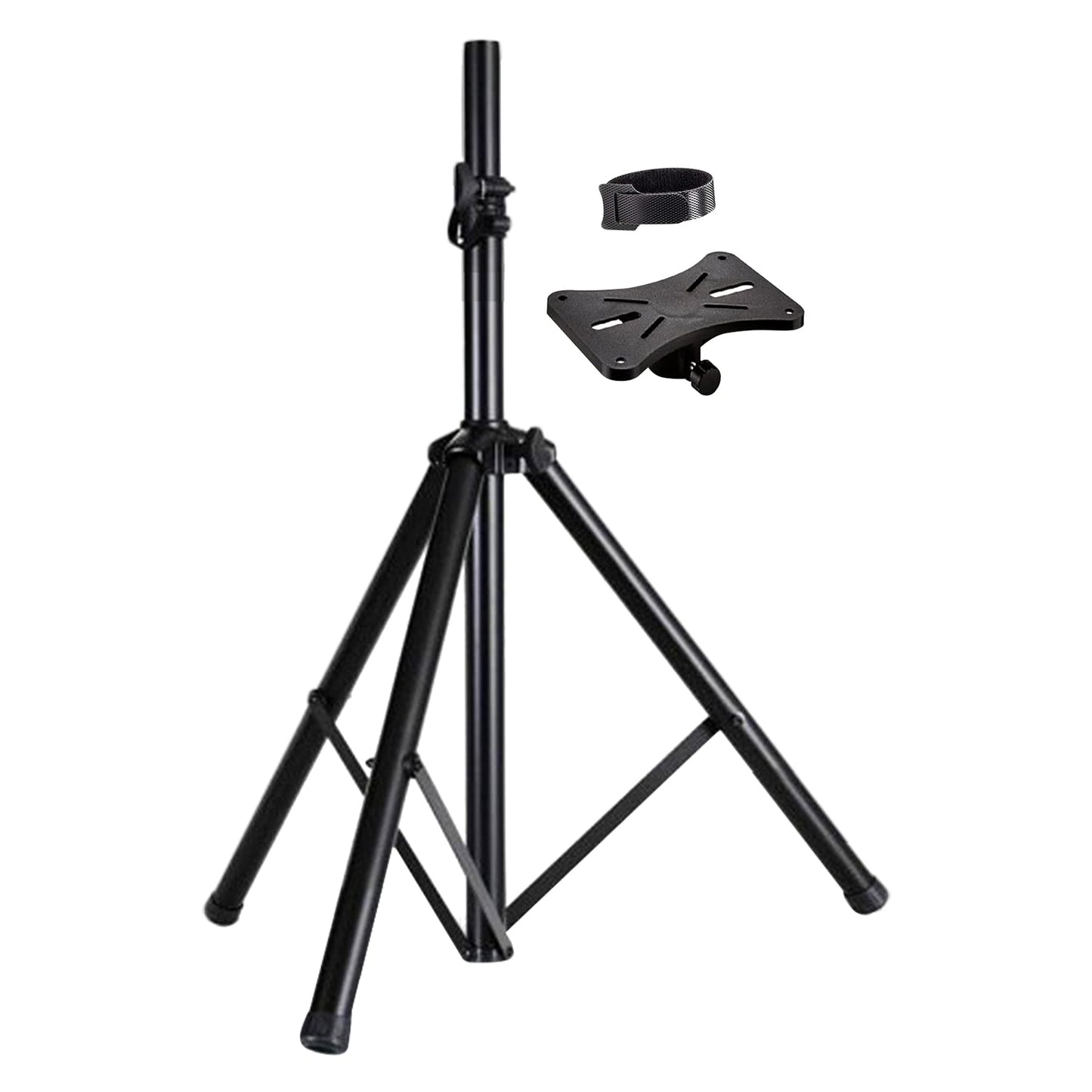5 Core PA Speaker Stand Universal for Large Speakers Black 4FT Tripod Speaker Stand Height Adjustable from 68 to 128 CM onstage heavy duty Supports 130 lbs- SS HD 1PK 4FT-0
