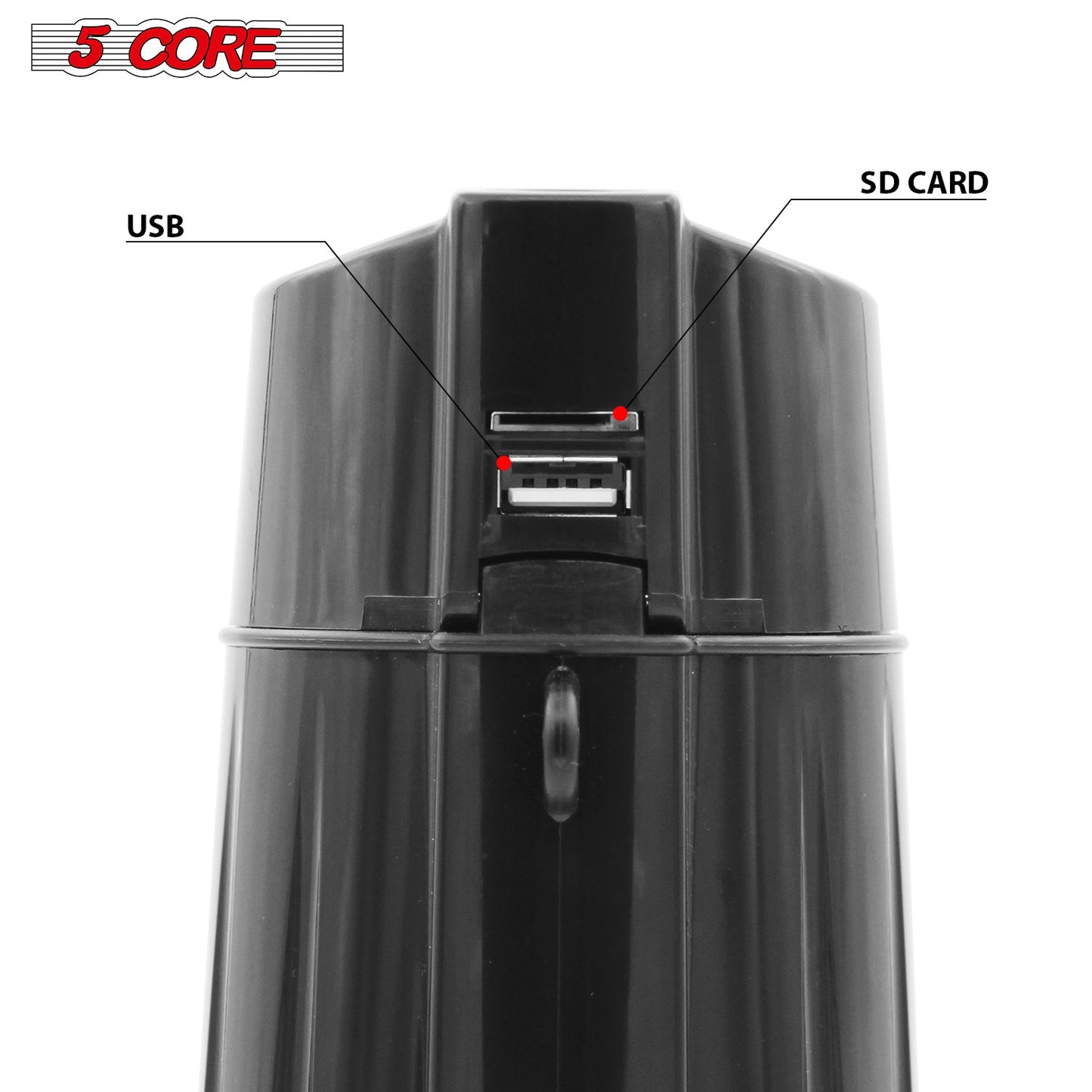 Megaphone Handheld with LED lights Bullhorn Cheer Loudspeaker Bull Horn Speaker 148 LED