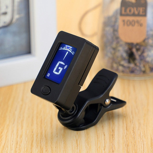 Folk Acoustic Guitar Tuner Violin Ukulele Bass Electronic Tuning Tuner Stringed Musical Instrument Accessories Guitar Bass Tuner