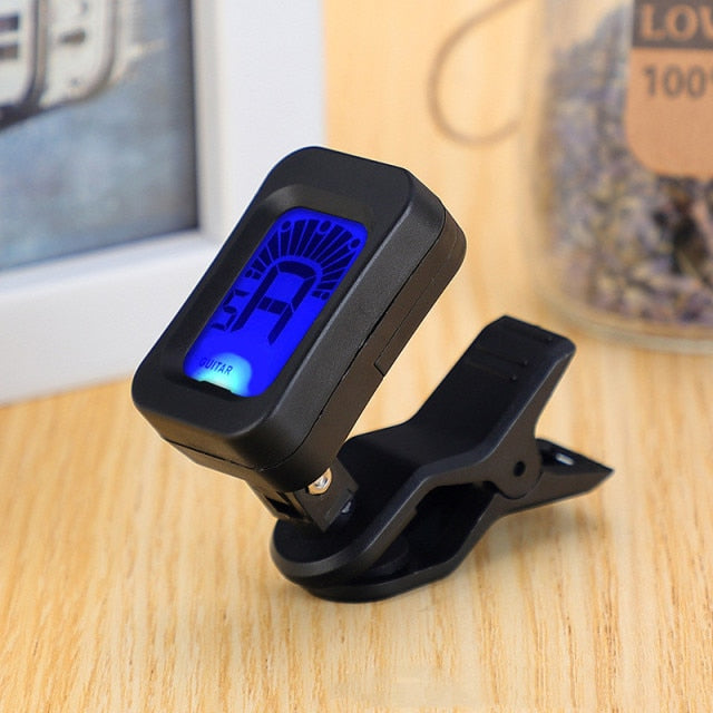 Folk Acoustic Guitar Tuner Violin Ukulele Bass Electronic Tuning Tuner Stringed Musical Instrument Accessories Guitar Bass Tuner
