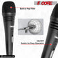 5 Core Microphone Professional Dynamic Karaoke XLR Wired Mic w ON/OFF Switch Pop Filter Cardioid Unidirectional Pickup Handheld Micrófono -ND 3200X 2 Pcs-1