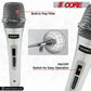 5 Core Microphone Professional Dynamic Karaoke XLR Wired Mic w ON/OFF Switch Pop Filter Cardioid Unidirectional Pickup Micrófono -ND 909 CHROME 2PCS-2
