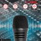 5 Core Microphone Professional Dynamic Karaoke XLR Wired Mic w ON/OFF Switch Pop Filter Cardioid Unidirectional Pickup Handheld Micrófono -ND 3200X 2 Pcs-28