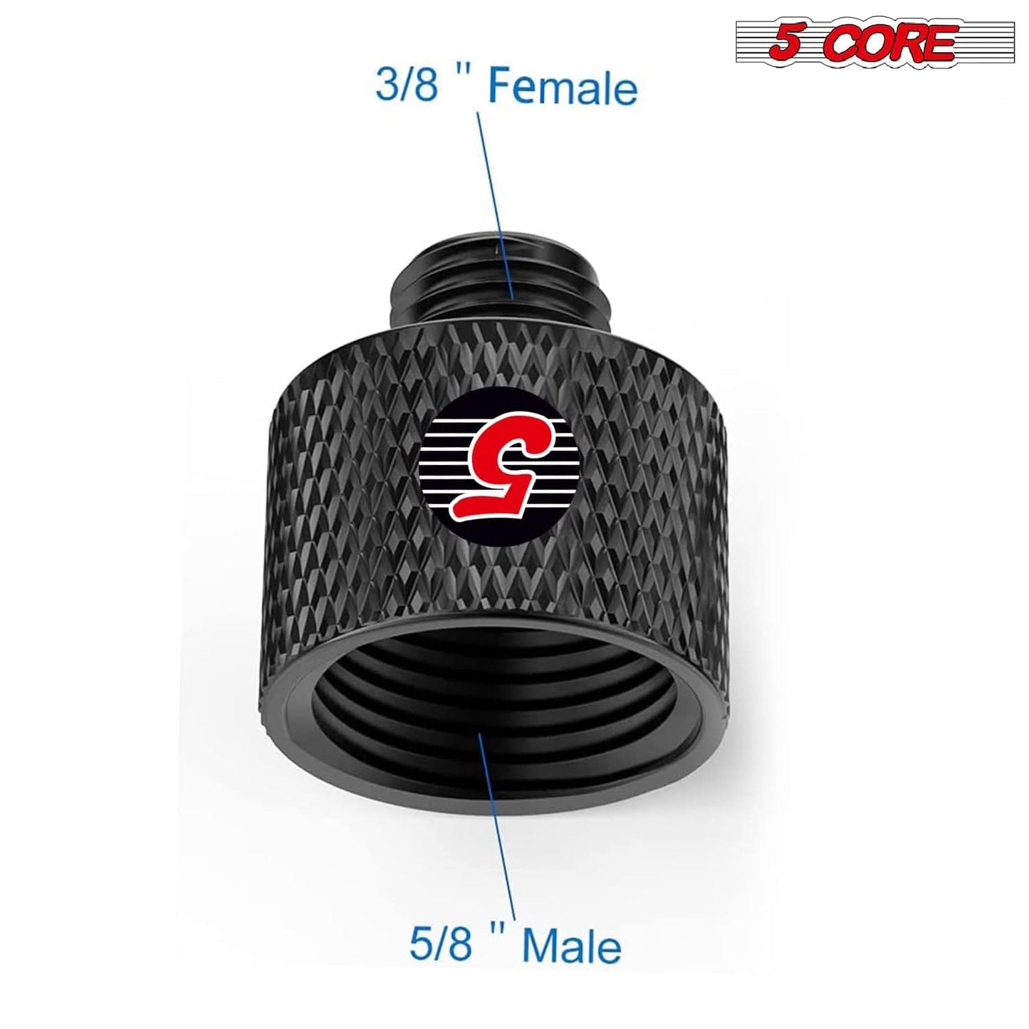 5 Core Mic Stand Adapter 12 Pieces 5/8 Female to 3/8 Male Screw Thread Conversion Connector-2