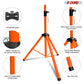 5Core Speaker Stand Tripod Tall Adjustable 72 Inch DJ Pole Mount Studio Monitor Stands ORANGE-3