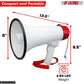 5Core Megaphone Bullhorn Speaker 50W Bull Horn Cheer Megafono 1000 Yards Battery-1