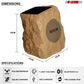 5Core Outdoor Wireless Speakers Bluetooth Rock Waterproof Linkable TWS Garden Speaker BROWN-2