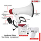 5Core Megaphone Bullhorn Speaker 50W Bull Horn Rechargeable Cheer Megafono 1000 Yards BLUETOOTH-4