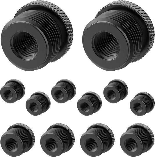 5 Core Mic Stand Adapter 12 Pieces 5/8 Male to 3/8 Female Screw Thread Conversion Connector-0