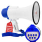 5Core Megaphone Bullhorn Speaker 30W Mini Bull Horn Battery Power Megafono 800 Feet USB BATTERY-0