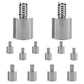 5 Core 12 Pcs Mic Stand Adapter • 5/8 Female to 1/4" Male Screw Adapter • w Knurled Surface Thread Adopter-0