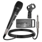 5 Core Microphone Professional Dynamic Karaoke XLR Wired Mic w ON/OFF Switch Pop Filter Cardioid Unidirectional Pickup Handheld Micrófono -ND 3200X 2 Pcs-3