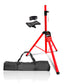 5Core Speaker Stand Tripod Tall Adjustable 72 Inch DJ Pole Mount Studio Monitor Stands RED-0