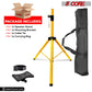 5Core Speaker Stand Tripod Tall Adjustable 72 Inch DJ Pole Mount Studio Monitor Stands Yellow-3