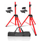 5Core Speaker Stand Tripod Tall Adjustable 72 Inch DJ Pole Mount Studio Monitor Stands RED-5
