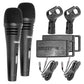 5 Core Microphone Professional Dynamic Karaoke XLR Wired Mic w ON/OFF Switch Pop Filter Cardioid Unidirectional Pickup Handheld Micrófono -ND 3200X 2 Pcs-0
