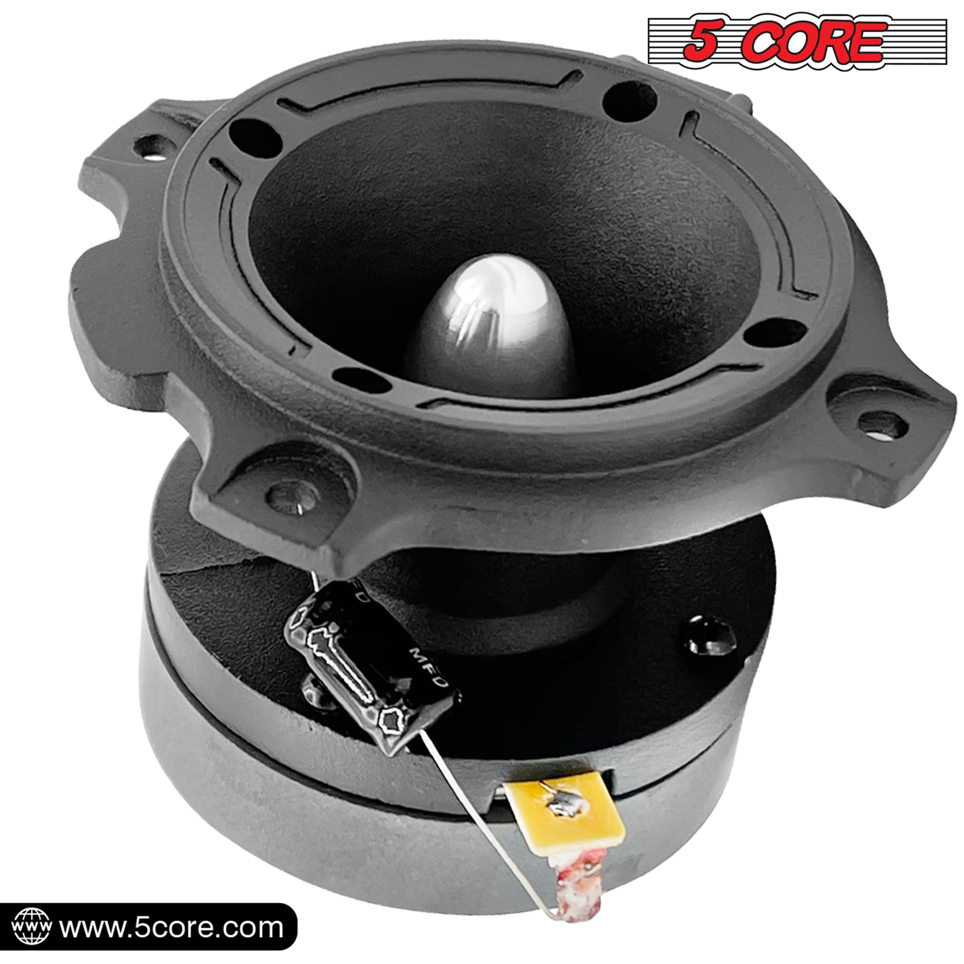 4x 6.5" Midrange Speaker Car Audio Speaker Red Bullet 4x Aluminum Tweeter 5200 W-10