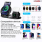 5Core 3 in 1 Qi Wireless 10W / 15W Fast Charging Pad Stand Dock For Samsung & iPhones 5 Core WCR 3