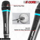 5 Core Microphone Professional Dynamic Karaoke XLR Wired Mic w ON/OFF Switch Pop Filter Cardioid Unidirectional Pickup Handheld Micrófono -ND-26X 2PCS-2