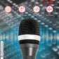 5 Core Microphone 2 Pieces Black Karaoke XLR Wired Mic Professional Studio Microfonos w Integrated Pop Filter Dynamic Moving Coil Cardioid Unidirectional Pickup Micrófono for Singing DJ Podcast Speeches Includes Cable Mic Holder Bag - 5C-POWER 2-4