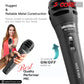 5 Core Microphone 3 Piece Professional Black Dynamic Karaoke XLR Wired Mic w ON/OFF Switch Integrated Pop Filter Cardioid Unidirectional Pickup Handheld Micrófono for Singing DJ Podcast Speeches Includes Cable Mic Holder Bag - PM-883 3PCS-9