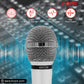5 Core Microphone 2 Pieces Chrome Finish Professional Karaoke Dynamic XLR Wired Mic w ON/OFF Switch Integrated Pop Filter Cardioid Unidirectional Pickup Handheld Micrófono for Singing DJ Speeches Includes Cable Mic Holder - PM 111 CH 2PCS-10