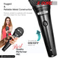 5 Core Microphone Professional Dynamic Black Karaoke XLR Wired Mic w ON/OFF Switch Pop Filter Cardioid Unidirectional Pickup Handheld Micrófono -ND-58 2PCS-9