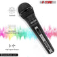 5 Core Microphone 4 Pieces Professional Black Dynamic Karaoke XLR Wired Mic w ON/OFF Switch Integrated Pop Filter Cardioid Unidirectional Pickup Handheld Micrófono for Singing DJ Podcast Speeches Includes Cable Mic Holder - PM 757 4PCS-6