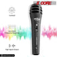 5 Core Microphone 4 Piece Professional Black Dynamic Karaoke XLR Wired Mic w ON/OFF Switch Integrated Pop Filter Cardioid Unidirectional Pickup Handheld Micrófono for Singing DJ Podcast Speeches Includes Cable Mic Holder Bag - PM-883 4PCS-3