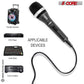 5 Core Microphone 2 Pieces Black Karaoke XLR Wired Mic Professional Studio Microfonos w Integrated Pop Filter Dynamic Moving Coil Cardioid Unidirectional Pickup Micrófono for Singing DJ Podcast Speeches Includes Cable Mic Holder Bag - 5C-POWER 2-7