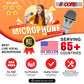 5 Core Microphone 3 Pieces Professional Chrome Finish Dynamic Karaoke XLR Wired Mic w ON/OFF Switch Integrated Pop Filter Cardioid Unidirectional Pickup Handheld Micrófono for Singing DJ Podcast Speeches Includes Cable Mic Holder - PM 817 CH 3PC-12