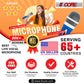 5 Core Microphone 2 Pcs Blue Karaoke XLR Wired Mic Professional Studio Microfonos w ON/OFF Switch Integrated Pop Filter Dynamic Moving Coil Cardioid Unidirectional Pickup Handheld Micrófono for Singing DJ Podcast Speeches Includes Cable - PM 286-16