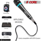 5 Core Microphone Professional Dynamic Karaoke XLR Wired Mic w ON/OFF Switch Pop Filter Cardioid Unidirectional Pickup Handheld Micrófono -ND-26X 2PCS-11