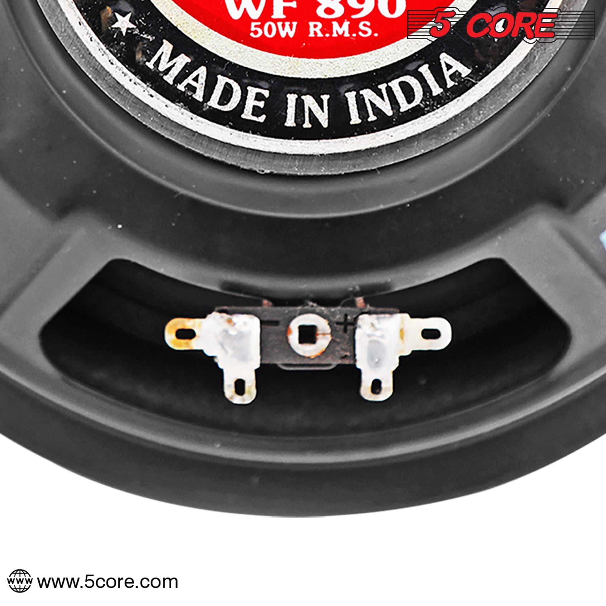 5 CORE Car Subwoofer Audio Speaker - 8 inch 4 Ohm, Foam Surround for Vehicle Stereo Sound System 90mm Magnet Loudspeaker Woofer Replacement Black WF 8"-890 2 PC-3