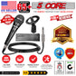Dynamic Duet Combo: 5 Core Dual Microphone Stand + Premium Vocal Dynamic Mic for Unforgettable Performances MS DBL S+ND58 +ND57-8