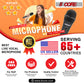 5 Core Microphone 1 Piece Professional Black Dynamic Karaoke XLR Wired Mic w ON/OFF Switch Integrated Pop Filter Cardioid Unidirectional Pickup Handheld Micrófono for Singing DJ Podcast Speeches Includes Cable Mic Holder - PM 816-13