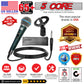 5 Core Microphone 2 Pieces Green Karaoke XLR Wired Professional Studio Mic w ON/OFF Switch Integrated Pop Filter Dynamic Cardioid Unidirectional Handheld Micrófono for Singing DJ Speeches Includes Cable Mic Holder Bag - BETA 2PCS-13