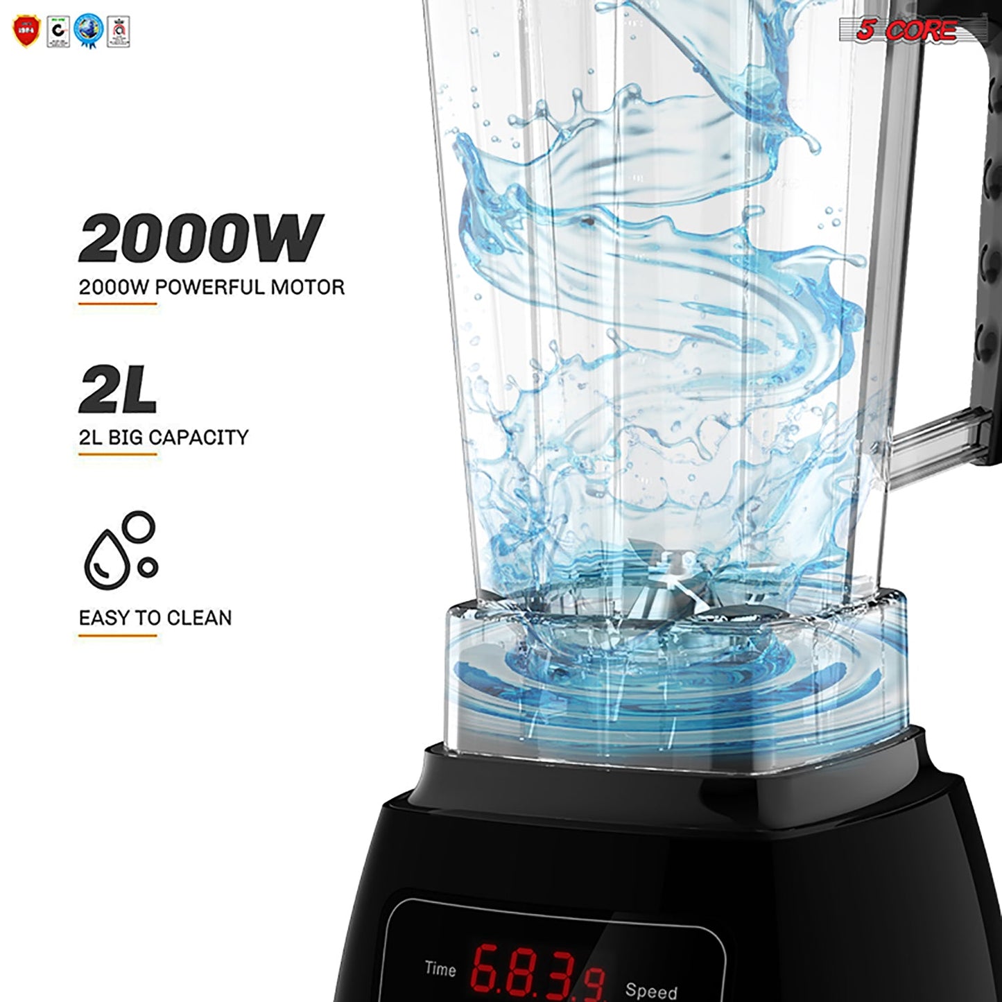 Immersion Blender Handheld Electric PRO Touch Screen Juicer Smoothie Shake Mixer JB 2000D